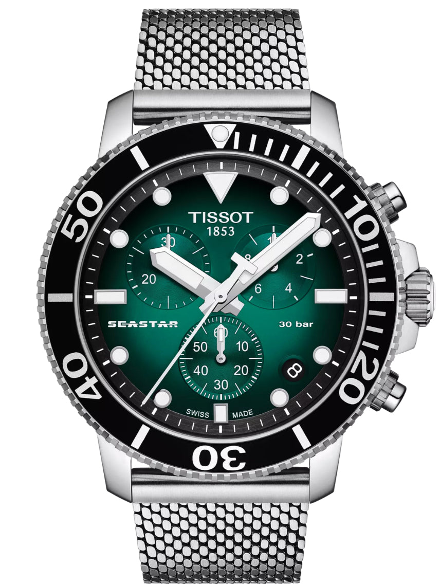 Tissot Seastar 1000 Men's 45.5mm Chronograph Quartz Watch T120.417.11.091.00
