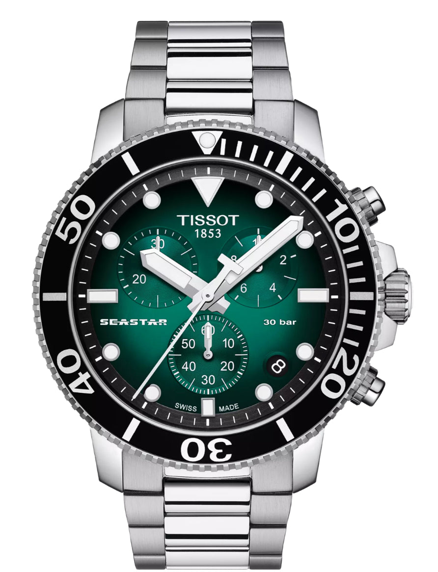 Tissot Seastar 1000 45.5mm Men's Quartz Chronograph Watch T120.417.11.091.01
