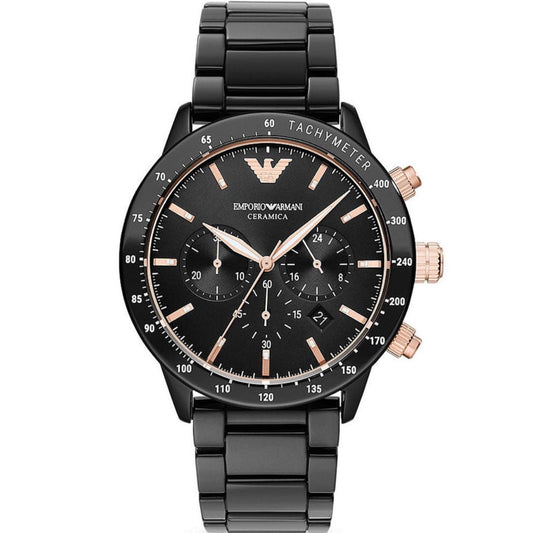 Emporio Armani AR70002 Men's Mario Ceramica Chronograph Watch