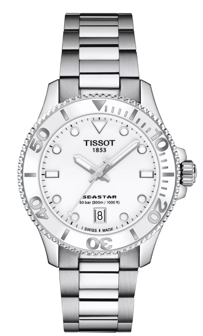 Tissot Seastar 1000 Ladies 36mm Quartz Chronograph Watch T120.210.11.011.00
