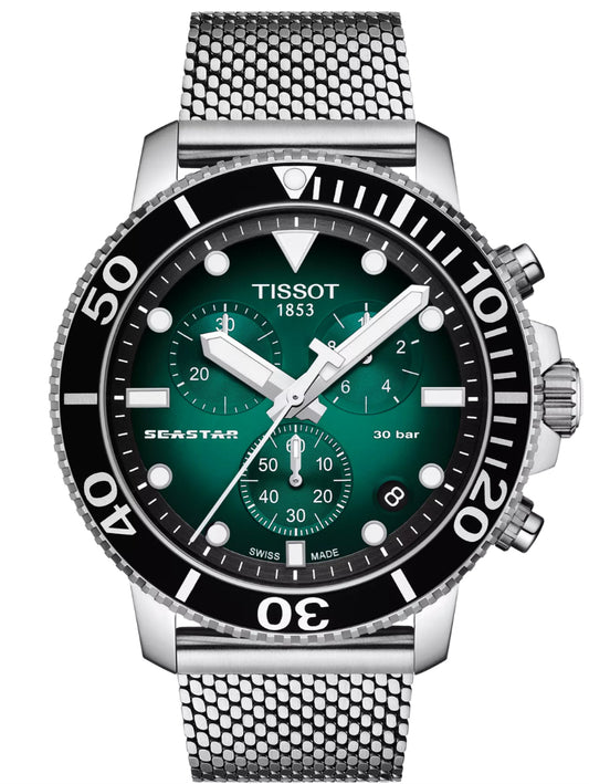 Tissot Seastar 1000 Men's 45.5mm Chronograph Quartz Watch T120.417.11.091.00