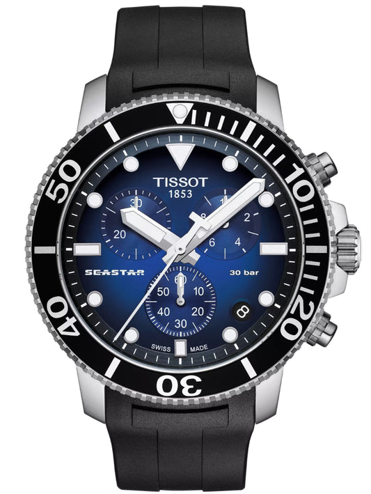 Tissot Seastar 1000 Men's 45.5mm Chronograph Quartz Watch T120.417.17.041.00